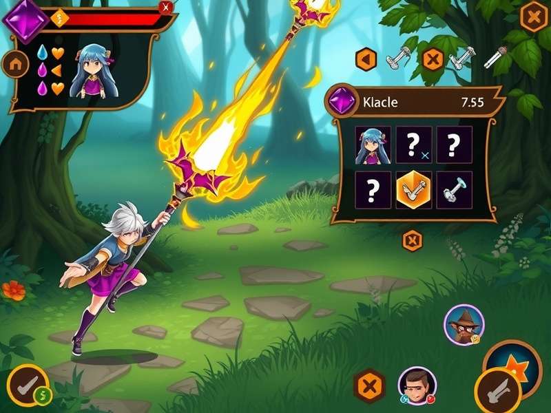 Mystic Fennel Expedition gameplay screenshot showing magical forest environment